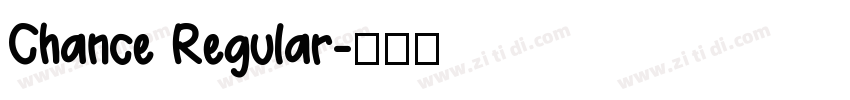Chance Regular字体转换